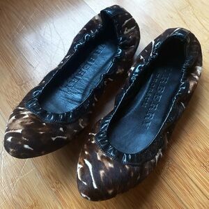 Burberry Prorsum Pony hair ballet flats